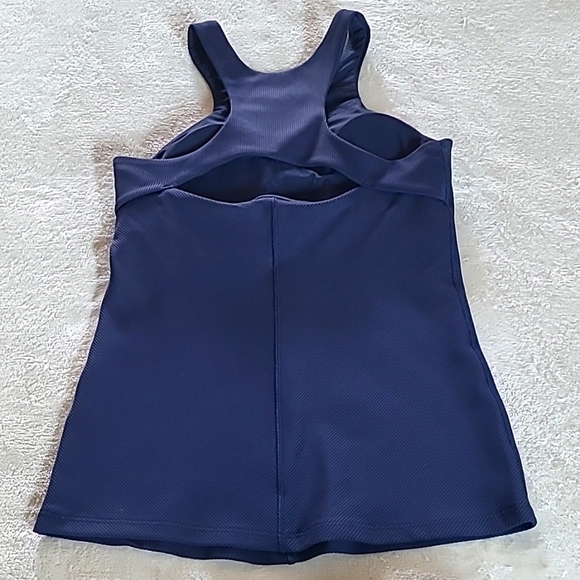 Athleta Womens XS Intensity Support Athletic Top Navy Blue High-Impact Gorpcore - Picture 9 of 13